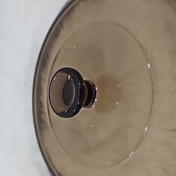 Pyrex Corning Ware Visions P 83 C Brown Amber Glass Round Replacement Lid 6" - Picture 2 of 5